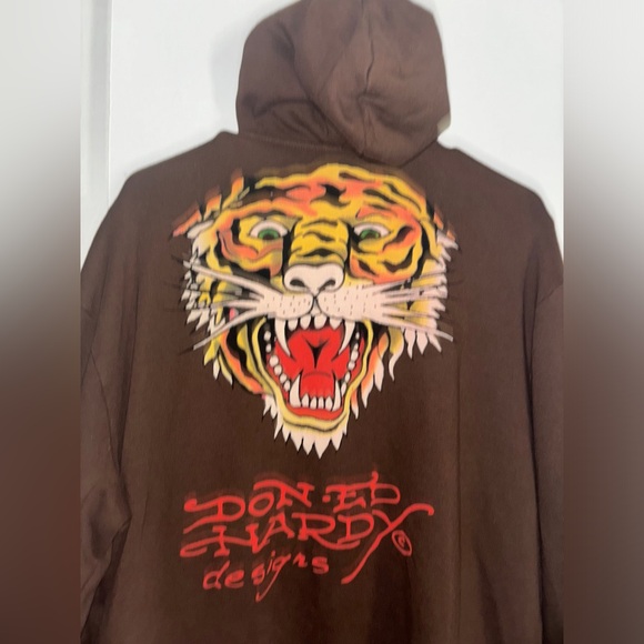 Christian Audigier rare mint French terry oversized large men’s ed hardy - Picture 10 of 17